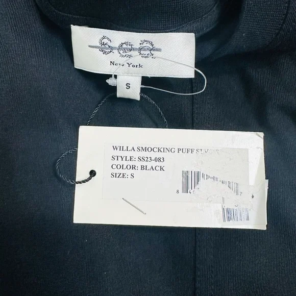 Sea NY Willa Smocking Puff Sleeve Dress